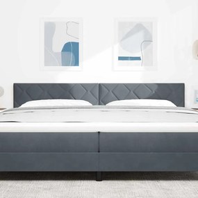 vidaXL Κεφαλάρι Σκούρο Γκρι 200 cm Βελούδο