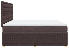 ΚΡΕΒΑΤΙ BOXSPRING ΜΕ ΣΤΡΩΜΑ ΣΚΟΥΡΟ ΚΑΦΕ 200X200 ΕΚ. ΥΦΑΣΜΑΤΙΝΟ 3292180