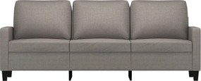 vidaXL Καναπές Τριθέσιος Taupe 180 εκ. Υφασμάτινος