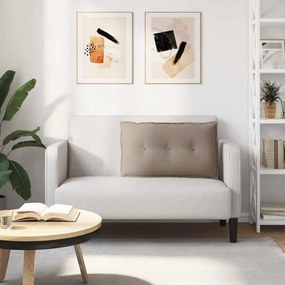 vidaXL Μαξιλάρι Πλάτης Taupe 80 x 50 cm Ύφασμα Μικροΐνας