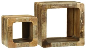 vidaXL Μονάδα TV 36x36x30 cm Μασίφ Ξύλο Μάνγκο