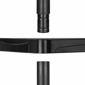 Ράφια Marbueno Μαύρο Πλαστική ύλη 31 x 171 x 61 cm