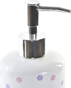 Σετ Μπάνιου DKD Home Decor Λευκό ABS Dolomite Πουα 7 x 7 x 17,5 cm (x2)