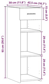 ΜΠΟΥΦΕΣ ΚΑΦΕ ΔΡΥΣ 30X42,5X93 ΕΚ. ΑΠΟ ΕΠΕΞΕΡΓΑΣΜΕΝΟ ΞΥΛΟ 846312