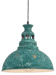 Φωτιστικό Οροφής Vintage KS198435PTR Green Metal