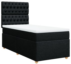 ΚΡΕΒΑΤΙ BOXSPRING ΜΕ ΣΤΡΩΜΑ ΜΑΥΡΟ 90X190 ΕΚ.ΥΦΑΣΜΑΤΙΝΟ 3291144