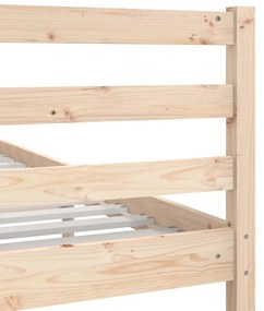 vidaXL Πλαίσιο Κρεβατιού 150 x 200 εκ. Μασίφ Ξύλο King Size