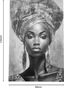 Πίνακας σε καμβά Siena Inart 80x3x120εκ