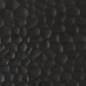 Κομοδίνο Μαύρο 50 x 33 x 60 εκ. από Μασίφ Ξύλο Μάνγκο - Μαύρο