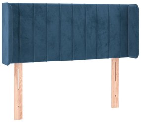 Κεφαλάρι Κρεβατιού LED Σκούρο Μπλε 83x16x78/88 εκ. Βελούδινο 3123508