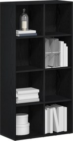 vidaXL Βιβλιοθήκη Μαύρη Δρυς 66x30x130 εκ. από Τεχνητό Ξύλο