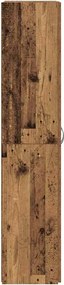 vidaXL Γραφείο Ντουλάπι Παλαιωμένο ξύλο 60 x 32 x 152,5 εκ