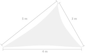 ΠΑΝΙ ΣΚΙΑΣΗΣ ΤΡΙΓΩΝΟ ΛΕΥΚΟ 3 X 4 X 5 Μ. ΑΠΟ ΎΦΑΣΜΑ OXFORD 135283