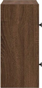 vidaXL Βιβλιοθήκη Καφέ Δρυς 40x24x52 εκ. από Επεξεργασμένο Ξύλο