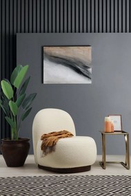 Πολυθρόνα Λευκό Μπουκλέ TINA 74x85x75