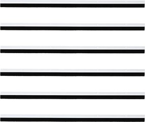 vidaXL Σφραγίδες πόρτας με βούρτσες που προσαρτώνται 6 pcs Λευκό