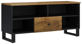 vidaXL Έπιπλο Τηλεόρασης 100x33x46 εκ. Μασίφ Ξύλο Μάνγκο &amp; Επεξ. Ξύλο