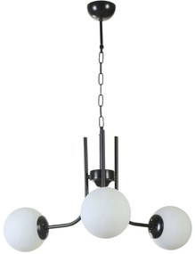 Φωτιστικό Οροφής Nevada 846STL5173 Φ65x70cm 3xE27 40W Black-White Opviq