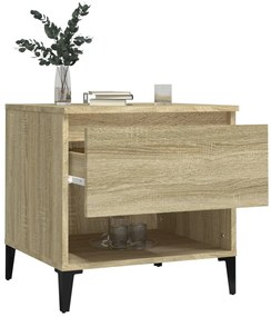 vidaXL Βοηθητικά Τραπέζια 2 τεμ. Sonoma Δρυς 50x46x50 εκ. Επεξ. Ξύλο