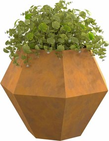 vidaXL Γλάστρα 2 pcs Σκ rusty 100 x 100 x 80 εκ