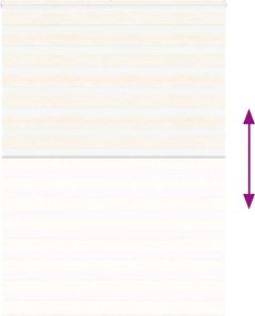 vidaXL Ζέβρα τυφλή μπεζ μάρμαρο Πλάτος υφάσματος 155,9 εκ. Πολυεστέρας