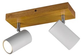 Marley Διπλό Σποτ με Ντουί GU10 σε Λευκό Χρώμα Trio Lighting 812400231