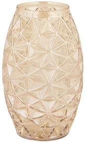 Βάζο Sedef 329SBL1105 10x26x10cm Gold Aberto Design Γυαλί