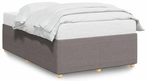 vidaXL Πλαίσιο Κρεβατιού χωρίς στρώμα Taupe 120x190 εκ. Υφασμάτινο