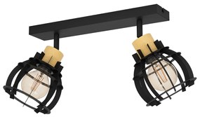 Φωτιστικό Σποτ Eglo 43927 STILLINGTON 1 Καφέ (Brown)|Μαύρο Ματ (Black Mat)