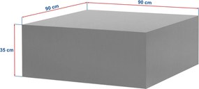 Τραπεζάκι Σαλονιού Καρυδιά PRIZMA 90x90x35