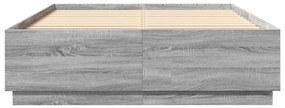 Πλαίσιο Κρεβατιού Γκρι Sonoma 120x200 εκ. Επεξεργασμένο Ξύλο - Γκρι