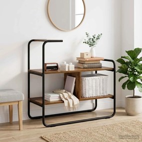 vidaXL Τραπέζι κονσόλας Παλαιωμένο ξύλο 80 x 35 x 75 cm