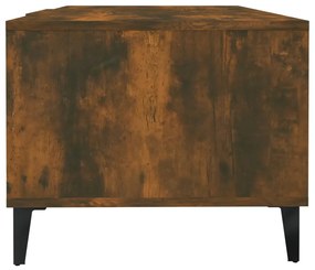 vidaXL Τραπεζάκι Σαλονιού Καπνιστή Δρυς102x50x40εκ. Επεξεργασμένο Ξύλο