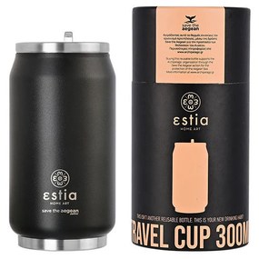 Θερμός Travel Cup 300ml Save the Aegean Midnight Black Estia Home Art 01-16739