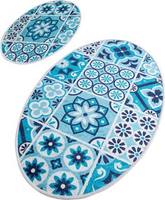 Bathmat Set (2 Pieces) Ceramic Djt Multicolor