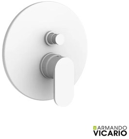 Armando Vicario SLIM Μίκτης εντοιχισμού 2 εξόδων με εκτροπέα White Matt