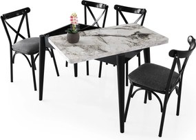 Extendable Dining Table Dolunay - 1281 White
Marble