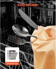 VEVOR 30-Piece Silverware Set Stainless Steel Cutlery Flatware Utensils for 6