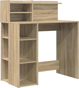 vidaXL Γραφείο Δρύς Sonoma 90 x 48 x 101,5 εκ. Επεξεργασμένο ξύλο