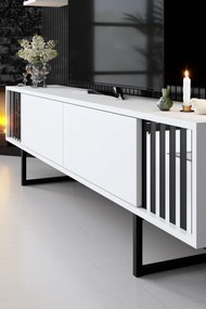 Σύνθεση Τηλεόρασης Λευκό / Μαύρο COEDRES 180x30x18