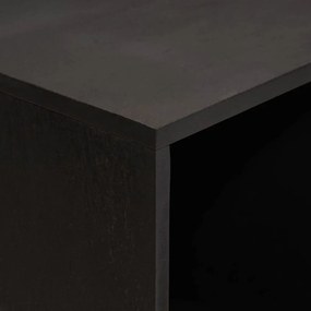vidaXL Πλαϊνό γραφείο Μαύρο 80 x 33 x 75 εκ Στερεό ξύλο μάνγκο