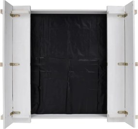 vidaXL Αμμοδόχος Λευκή 95 x 90 x 15 εκ. από Ξύλο Ελάτης
