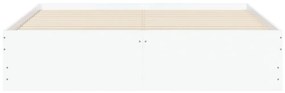 vidaXL Πλαίσιο Κρεβατιού με Συρτάρια Χωρίς Στρώμα Λευκό 150x200 εκ.