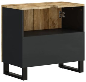 vidaXL Έπιπλο Νιπτήρα 62 x 33 x 58 εκ. Μασίφ Ξύλο Μάνγκο &amp; Επεξ. Ξύλο