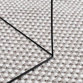 vidaXL Χαλιά χώρου LUGO Κρεμ και Γκρι 120 x 120 cm Πολυεστέρας