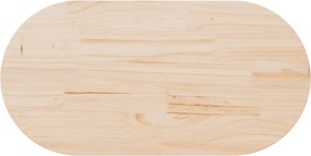 vidaXL Επιφάνεια Τραπεζιού Οβάλ 100x50x2,5 εκ. από Μασίφ Ξύλο Πεύκου