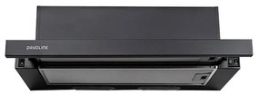 Davoline DELTA 060 Συρόμενος Απορροφητήρας 60cm Μαύρος