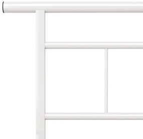 vidaXL Πλαίσιο Κρεβατιού Λευκό 200 x 200 εκ. Μεταλλικό