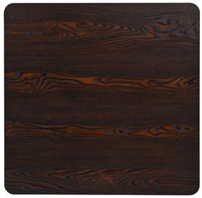 vidaXL Τραπέζι Bistro Τετράγωνο Σκούρο Σταχτί 80x80x75 εκ. MDF/Ατσάλι