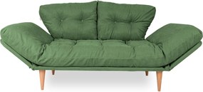 3-Seat Sofa-Bed Nina Daybed - Green GR106 Green